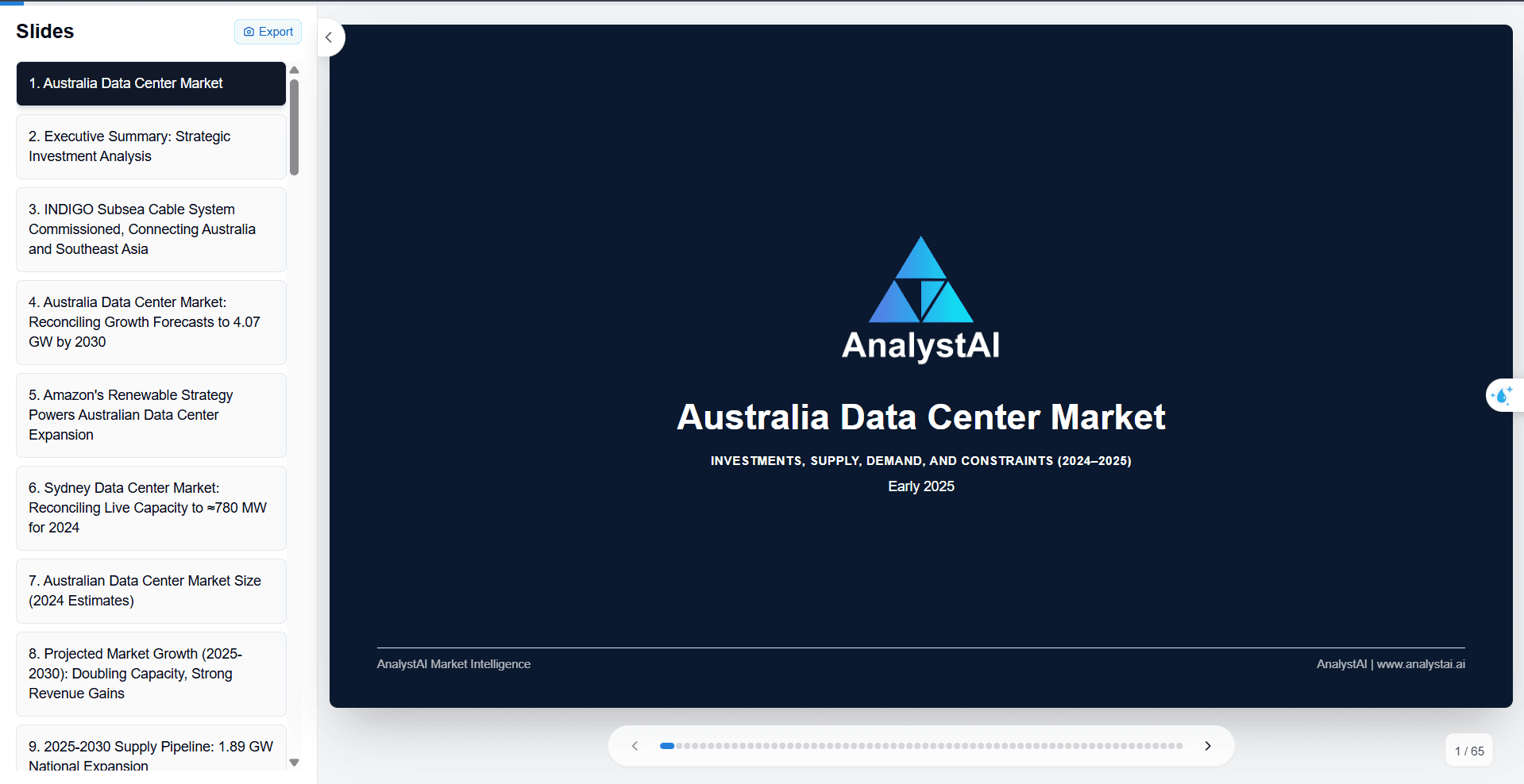 Australia Data Centers Report