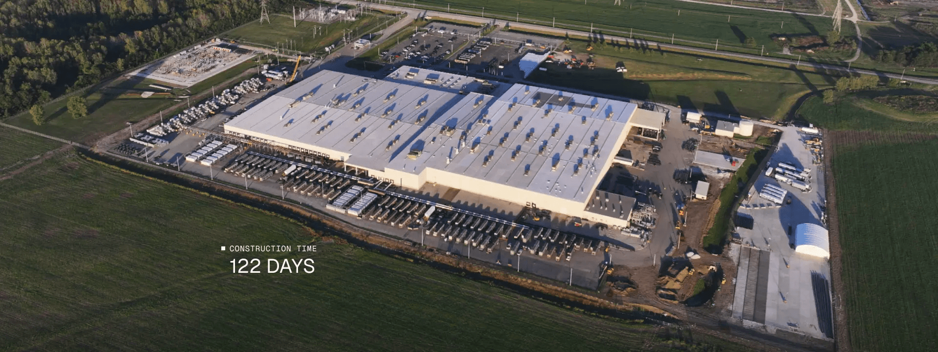 Turkey colossus data center campus — aerial view